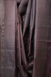 Purple Tussar Silk Saree - SRPTSS1873