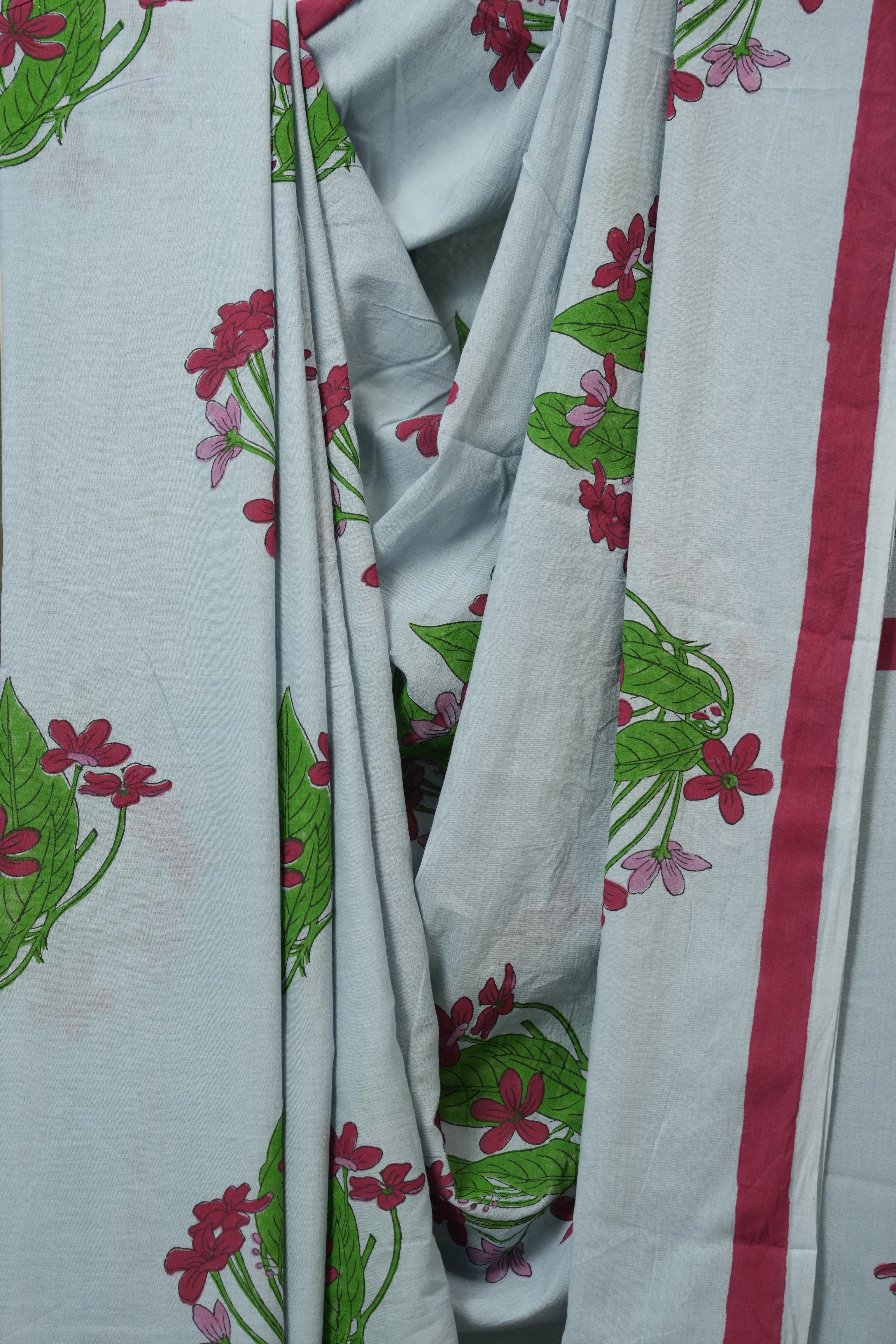Pale Blue HBP Signature Cotton Saree - SRPBSCS28
