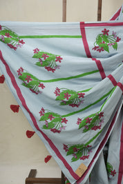 Pale Blue HBP Signature Cotton Saree - SRPBSCS28