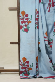 Sky Blue HBP Signature Cotton Saree - SRSBSCS30