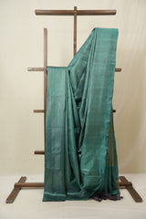 Green Tussar Silk Saree - SRGTSS1870