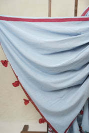 Sky Blue HBP Signature Cotton Saree - SRSBSCS30