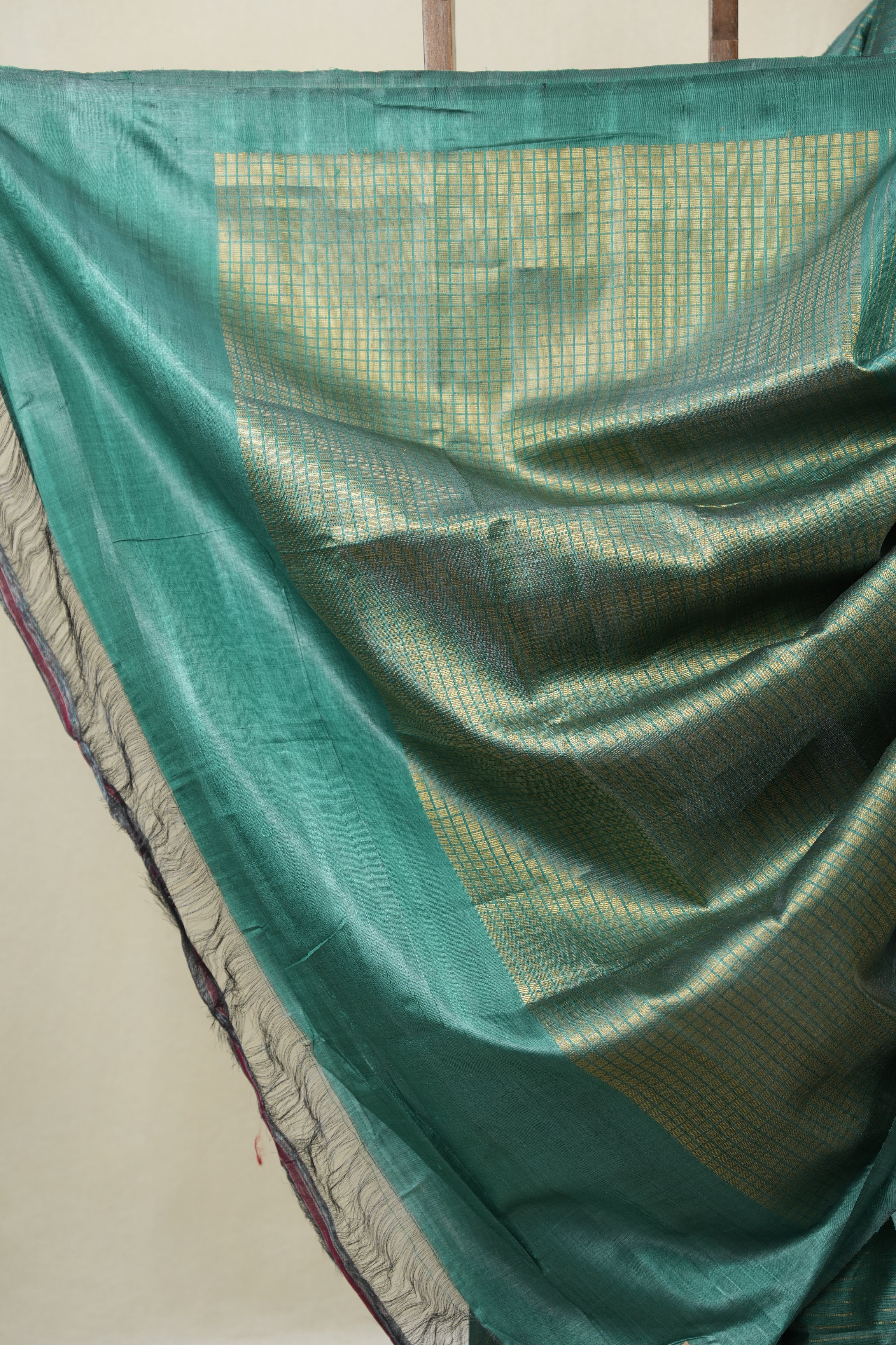 Green Tussar Silk Saree - SRGTSS1870