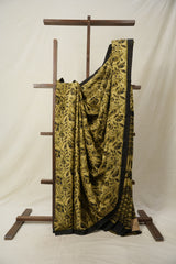 Green Black HBP Modal Silk Saree - SRGBMSS464