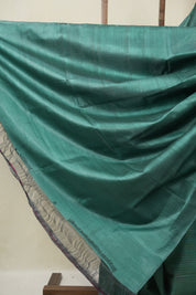Green Tussar Silk Saree - SRGTSS1870