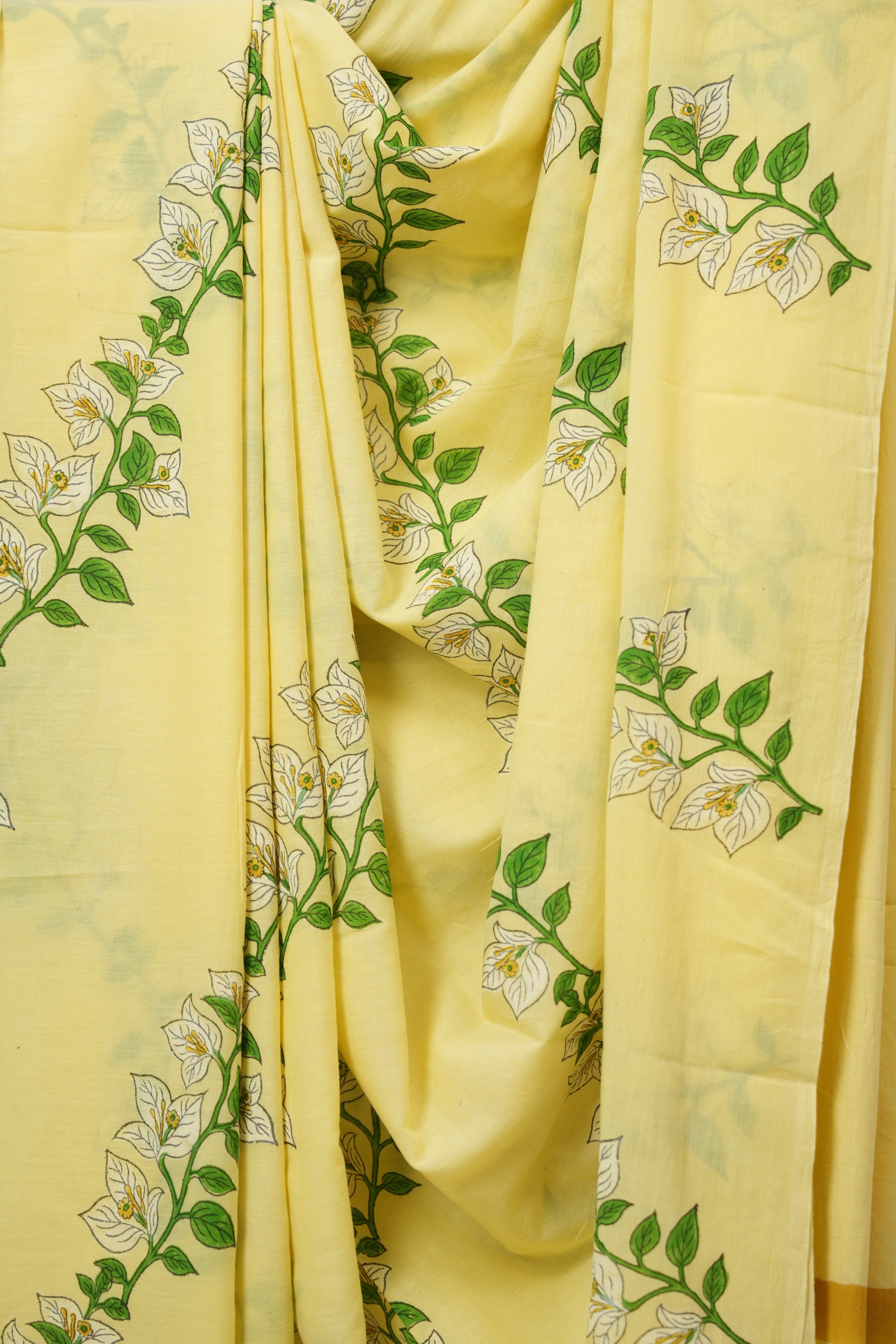 Yellow HBP Signature Cotton Saree - SRYSCS25