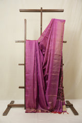 Pink Tussar Silk Saree - SRPTSS1864