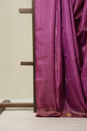 Pink Tussar Silk Saree - SRPTSS1864