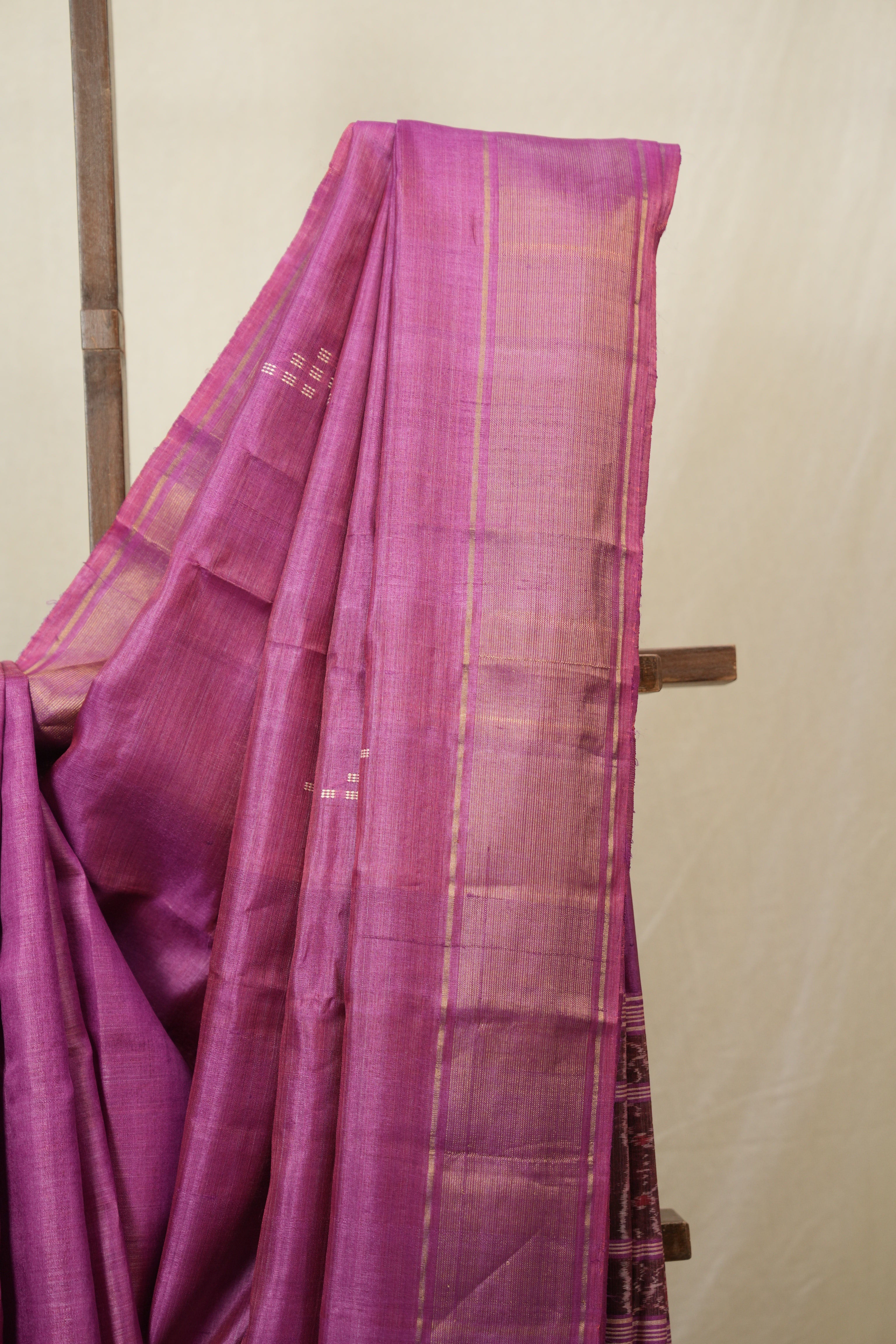 Pink Tussar Silk Saree - SRPTSS1864