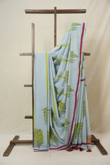 Pale Blue HBP Signature Cotton Saree - SRPBSCS23