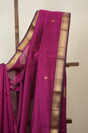 Magenta Maheshwari Saree - SRMMS965