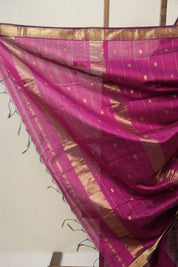 Magenta Maheshwari Saree - SRMMS965