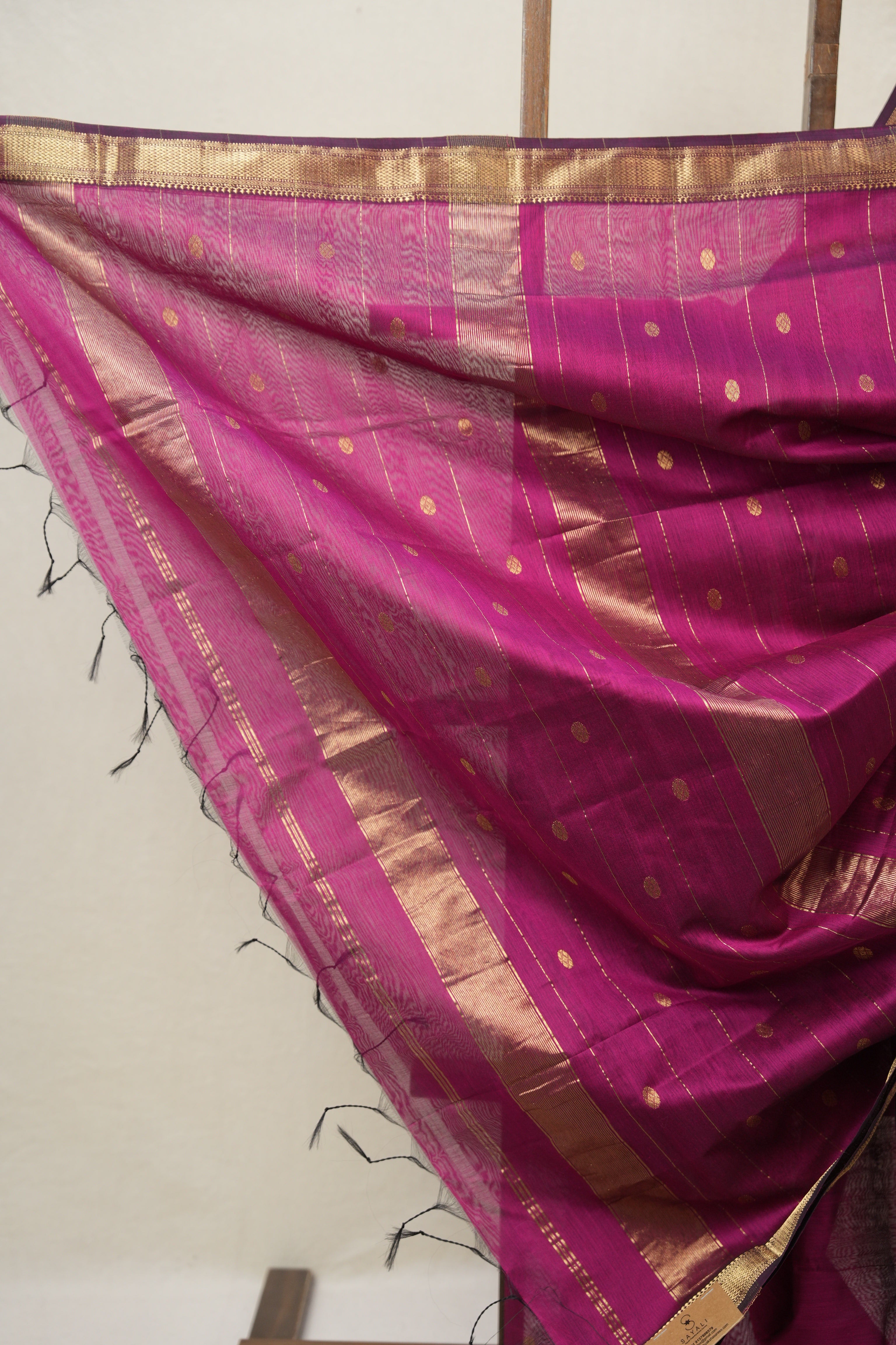 Magenta Maheshwari Saree - SRMMS965