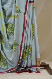 Pale Blue HBP Signature Cotton Saree - SRPBSCS23