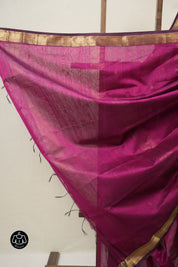 Magenta Maheshwari Saree - SRMMS965
