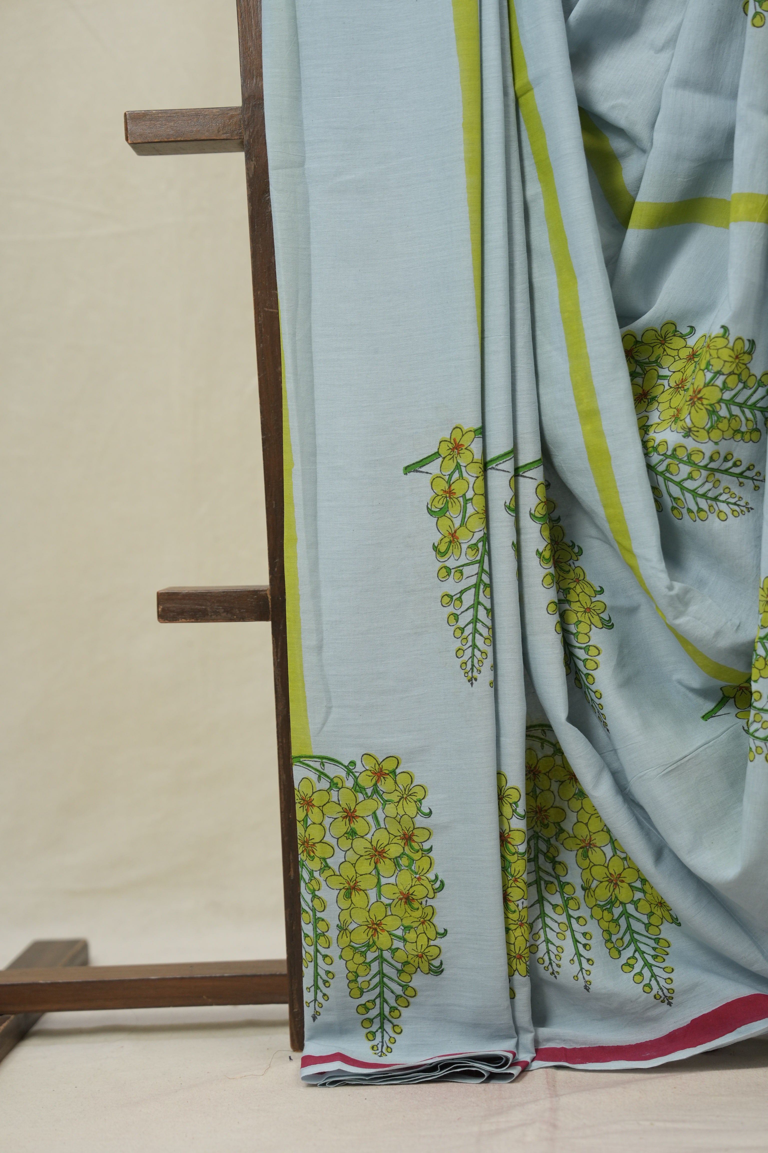 Pale Blue HBP Signature Cotton Saree - SRPBSCS23
