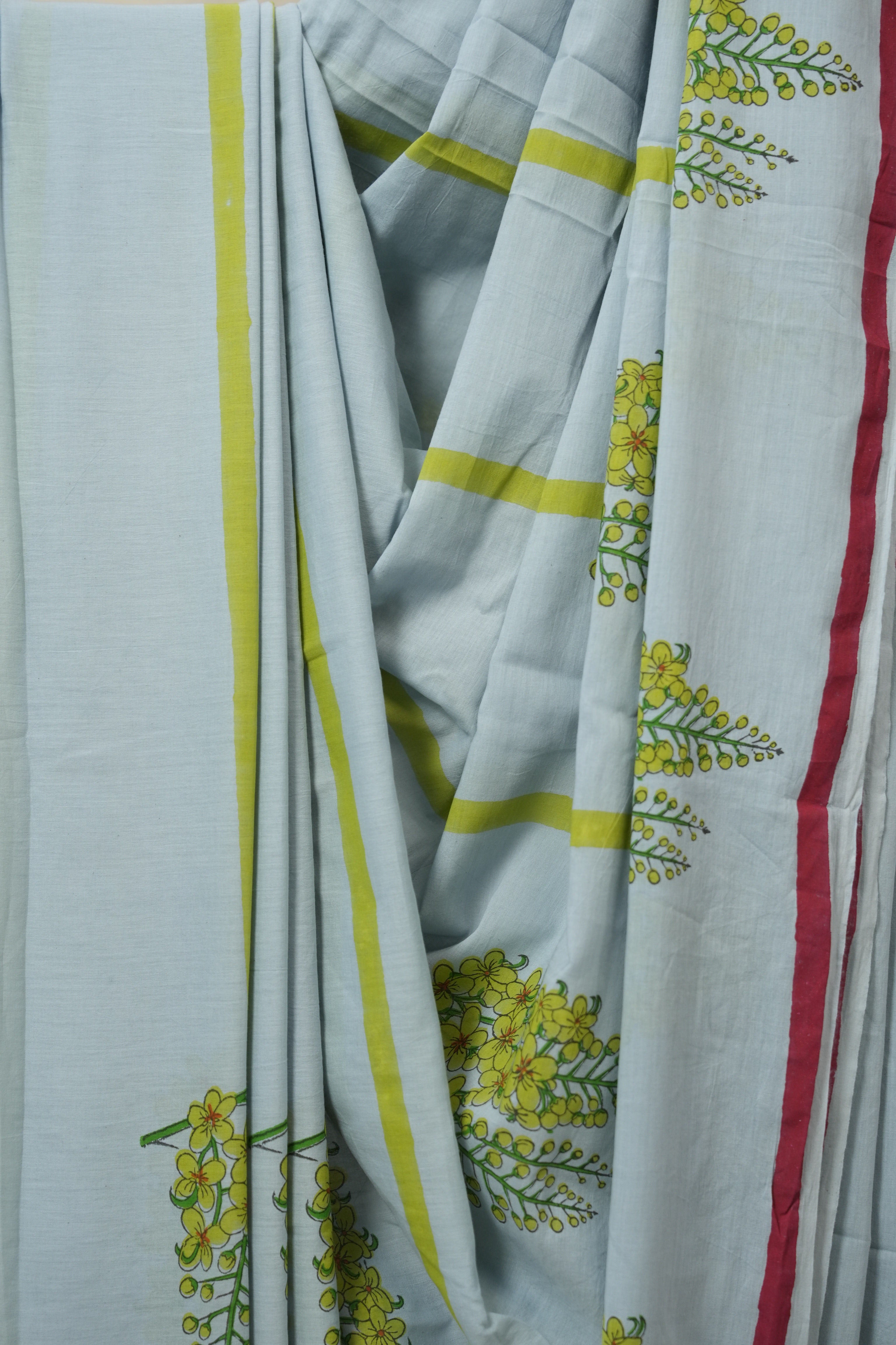Pale Blue HBP Signature Cotton Saree - SRPBSCS23