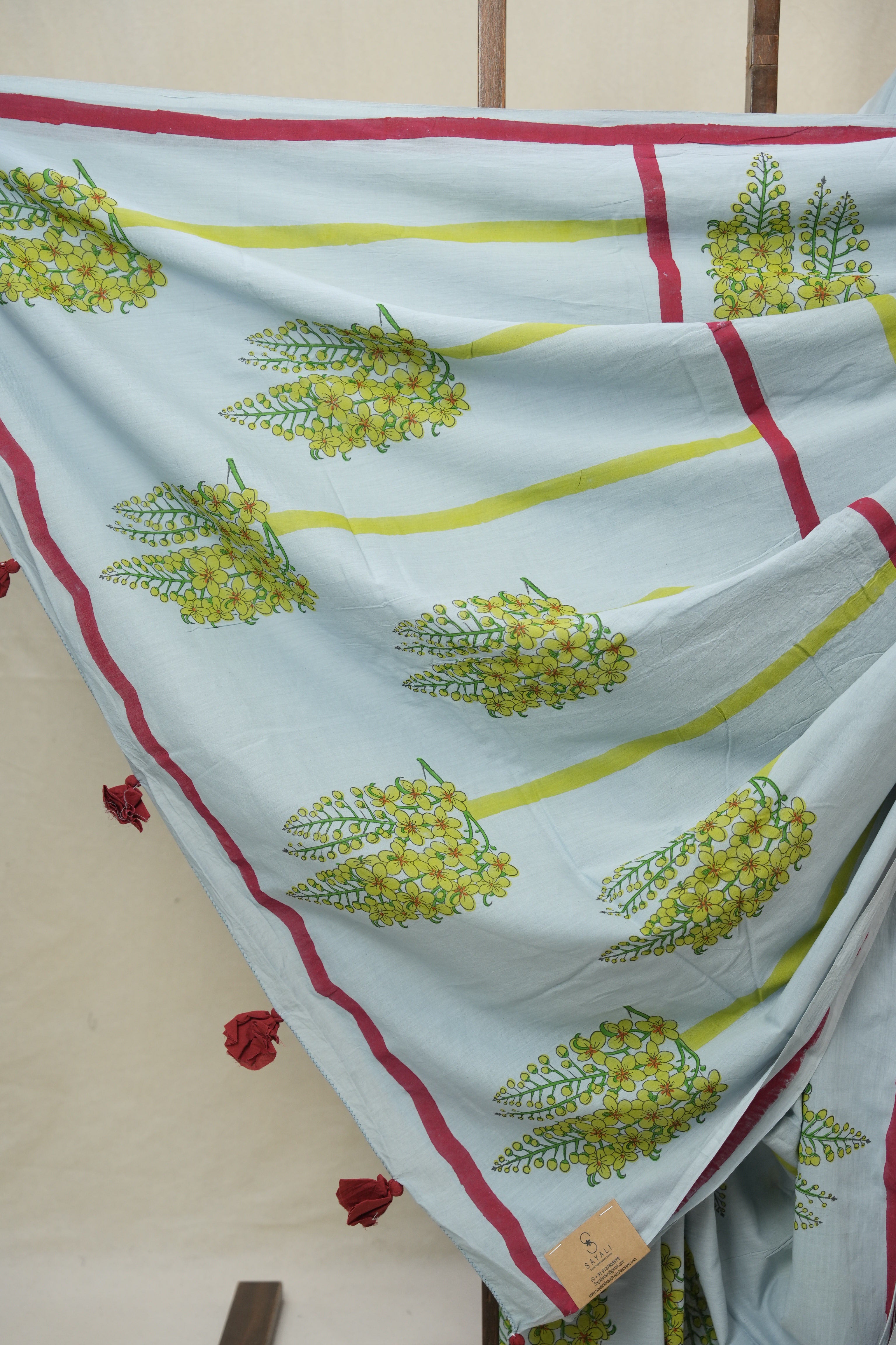 Pale Blue HBP Signature Cotton Saree - SRPBSCS23