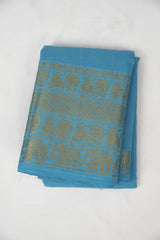 Sky Blue Sungudi Cotton Saree - SRSBSCS110