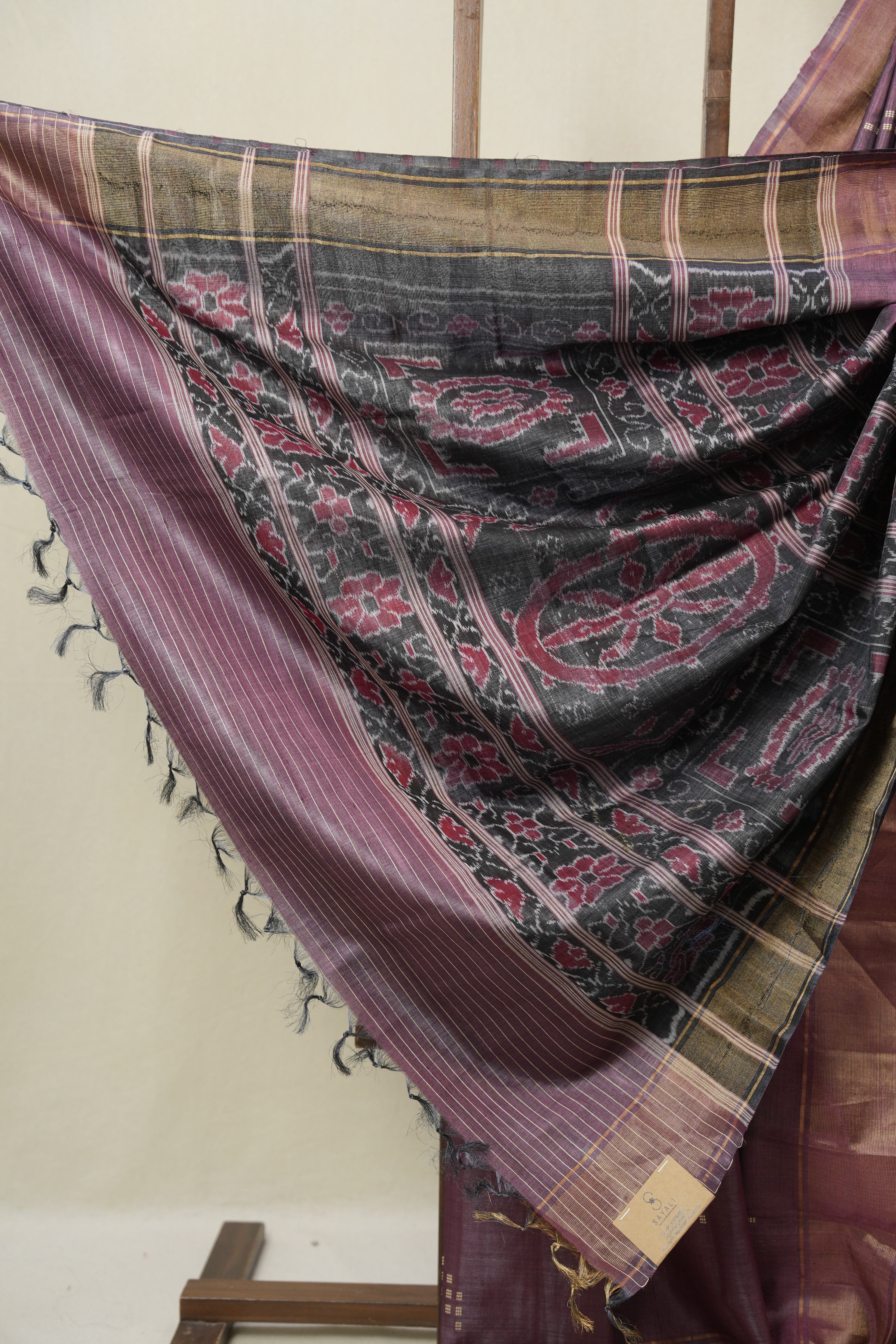 Purple Tussar Silk Saree - SRPTSS1871