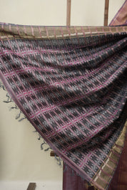 Purple Tussar Silk Saree - SRPTSS1871