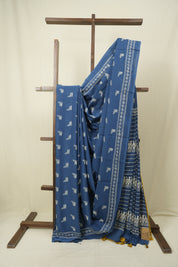 Blue HBP Cotton Saree - SRBCS3572
