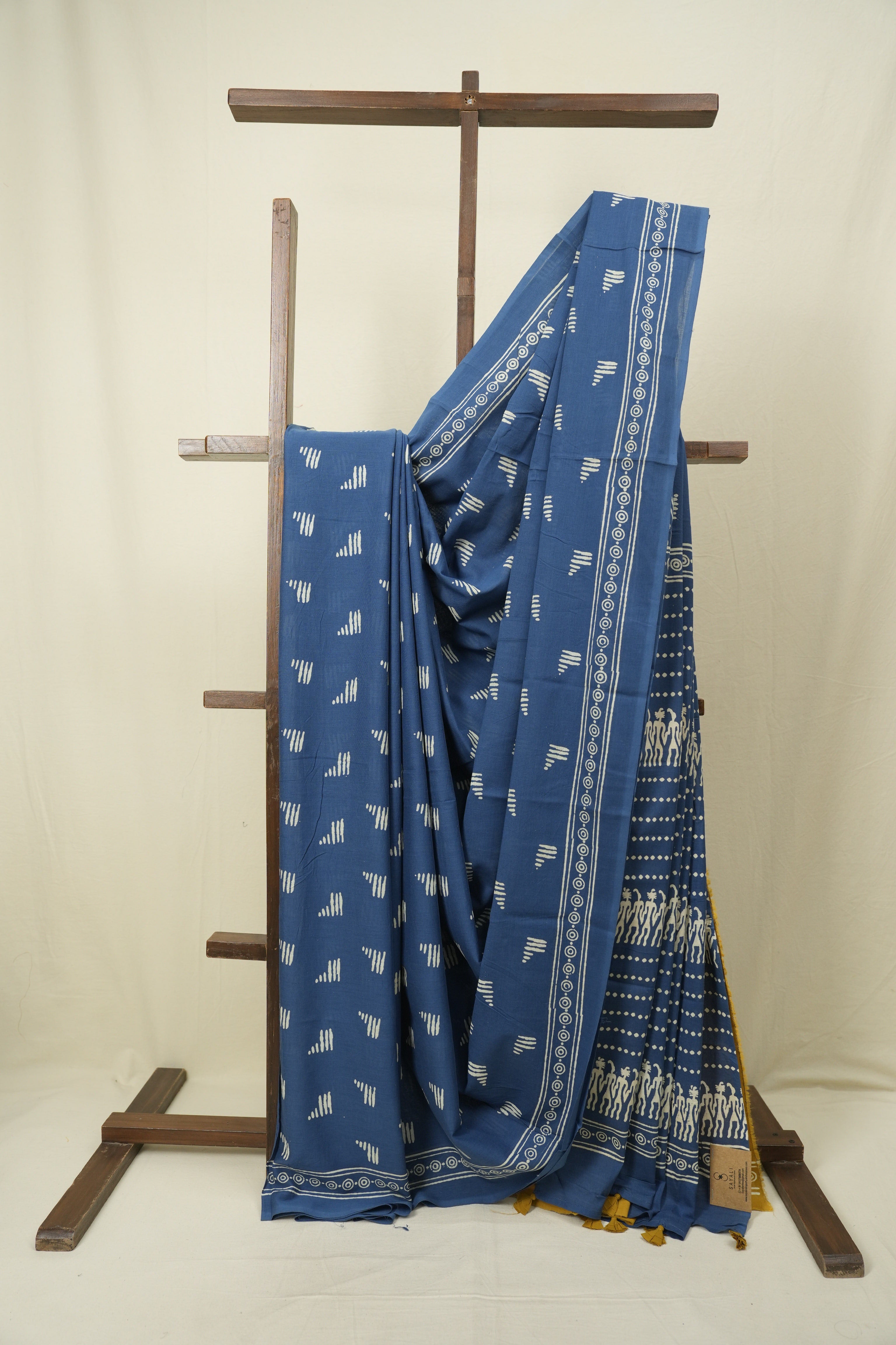 Blue HBP Cotton Saree - SRBCS3572