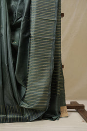 Green Tussar Silk Saree - SRGTSS1865