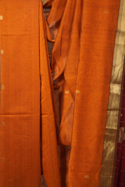 Bright Orange Maheshwari Saree - SRBOMS960