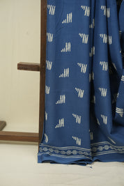 Blue HBP Cotton Saree - SRBCS3572
