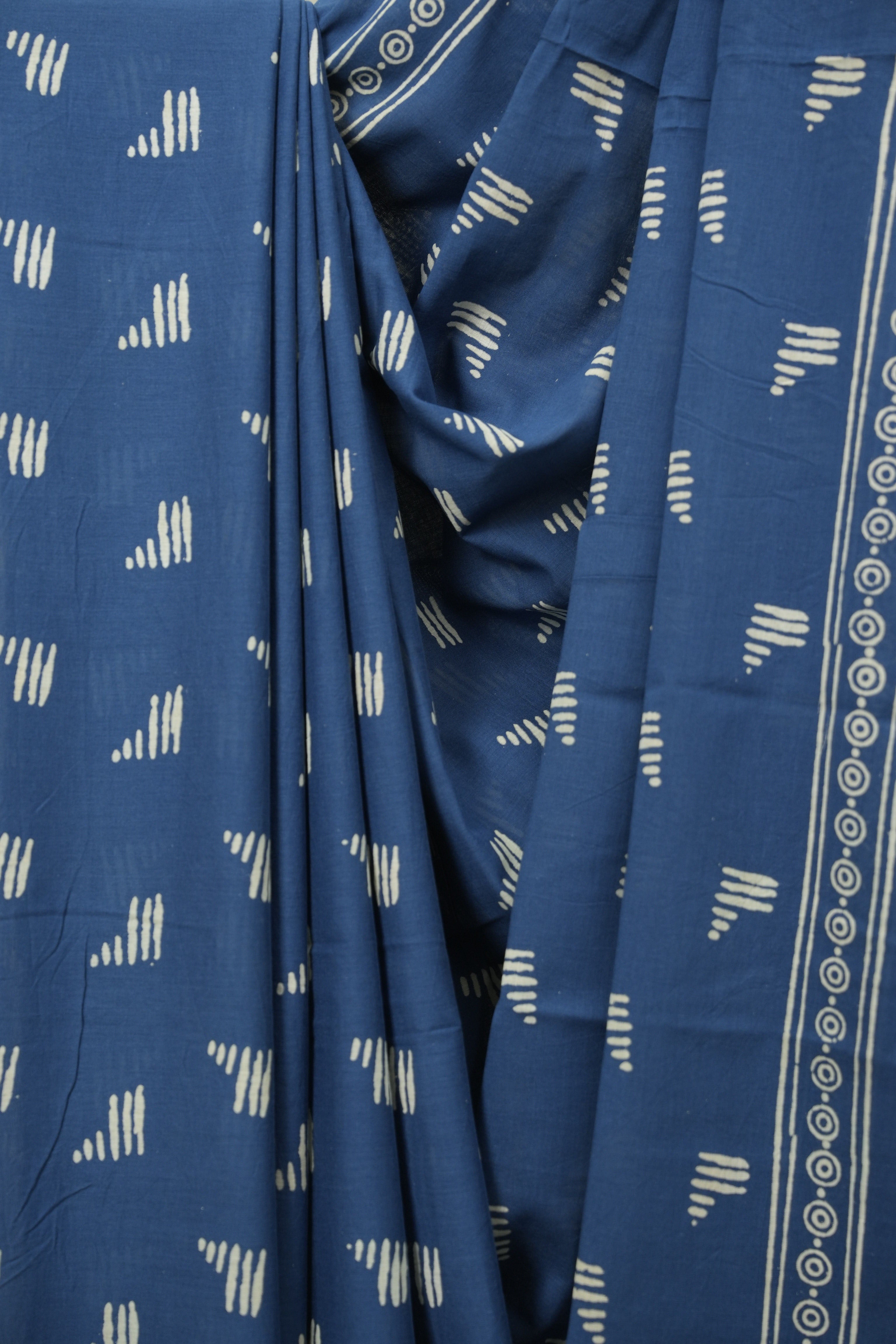Blue HBP Cotton Saree - SRBCS3572