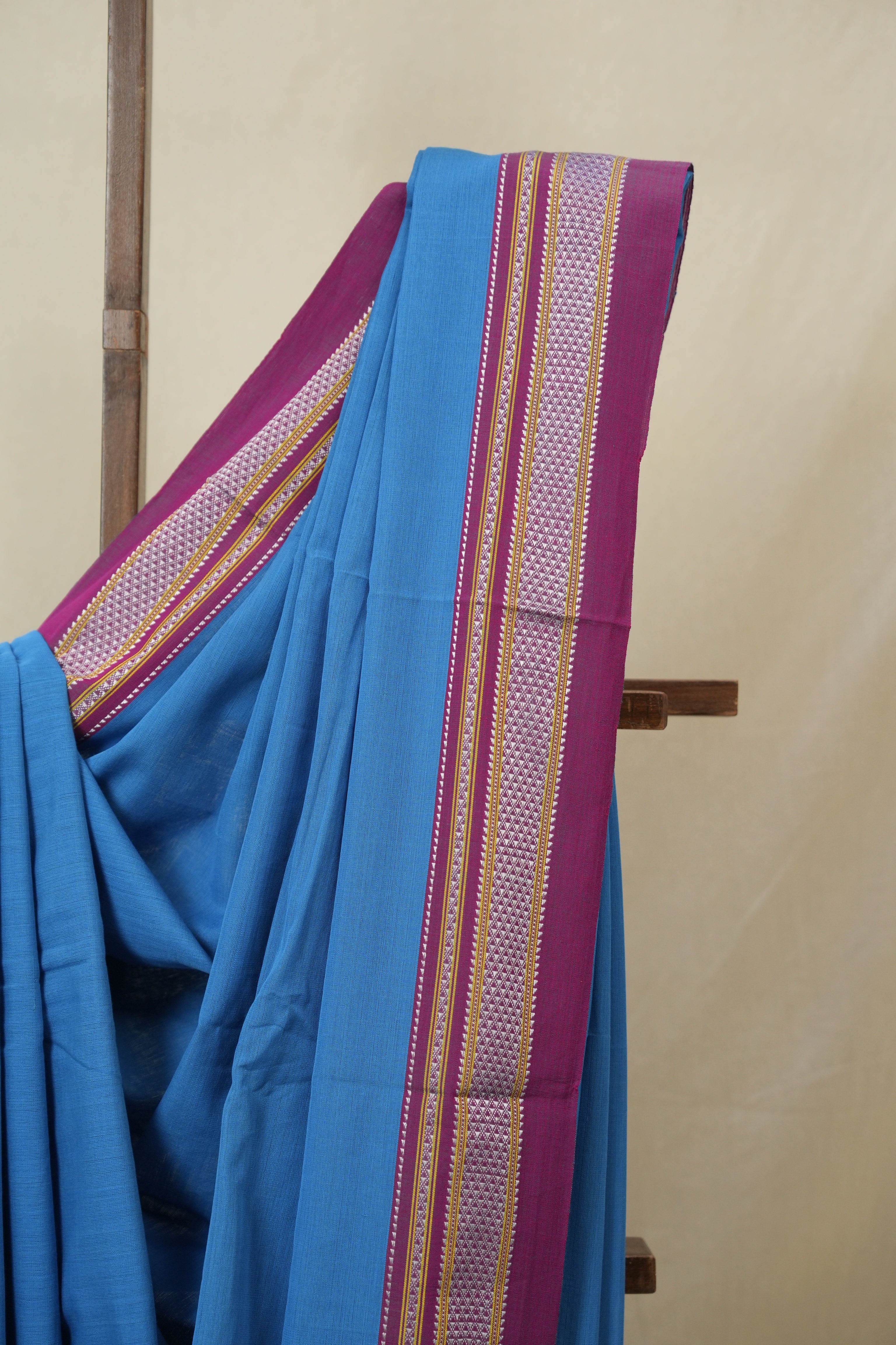 Blue Cotton IIkal Saree - SRBCIS894