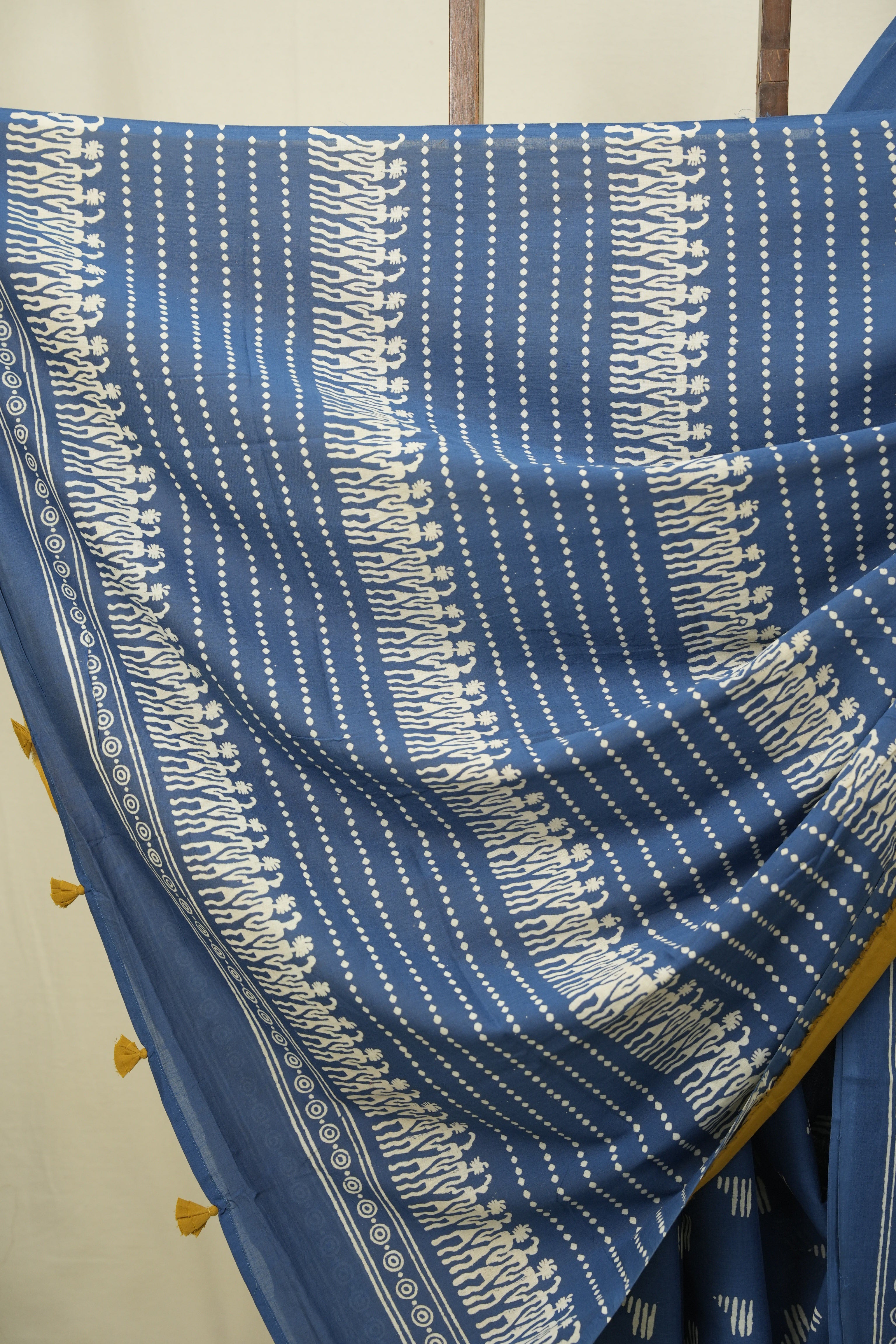 Blue HBP Cotton Saree - SRBCS3572