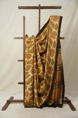 Musturd - Cream HBP Modal Silk Saree - SRMCMSS461
