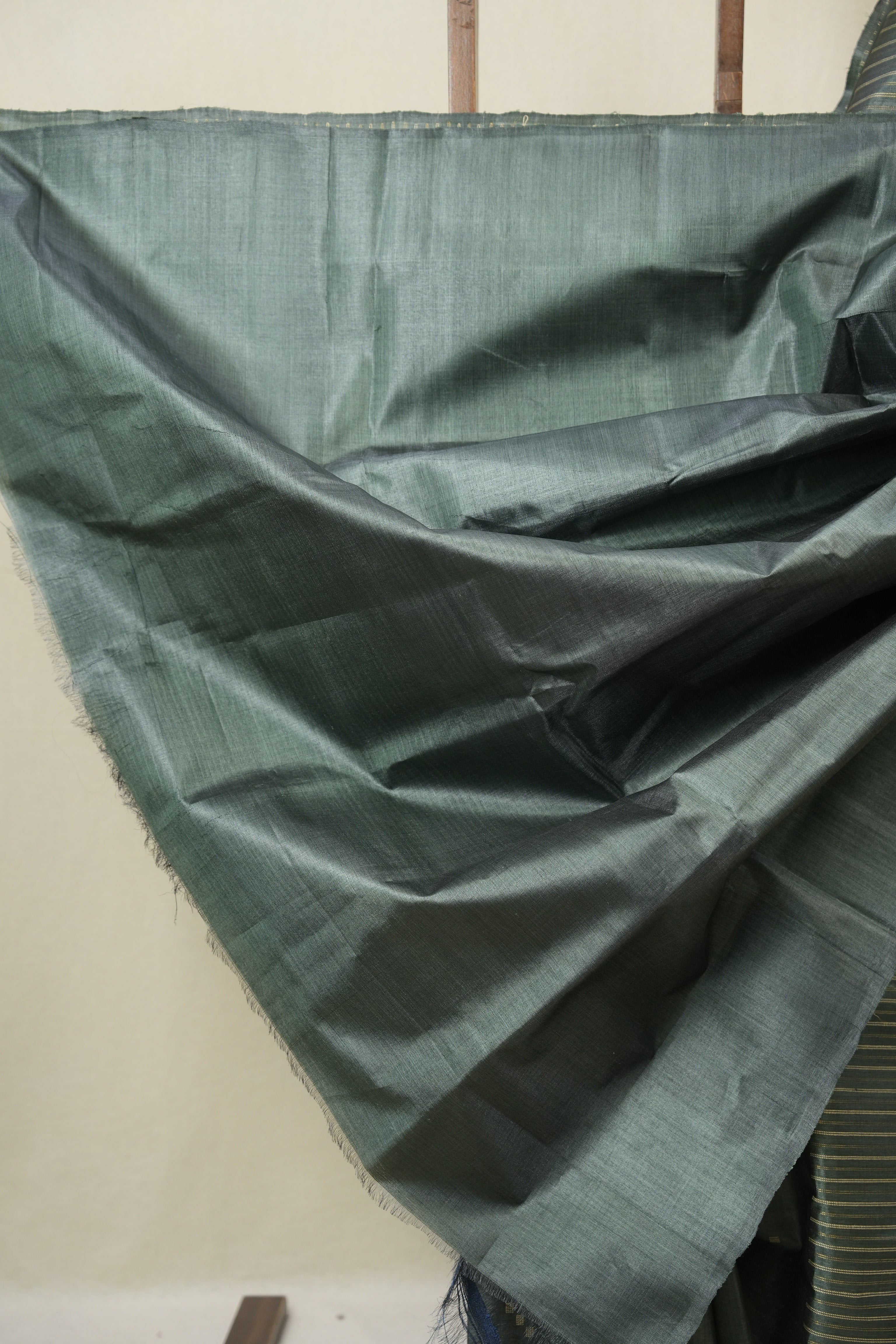 Green Tussar Silk Saree - SRGTSS1865