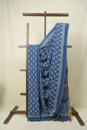 Blue HBP Cotton Saree - SRBCS3571