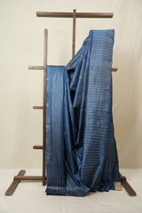 Blue Tussar Silk Saree - SRBTSS1867