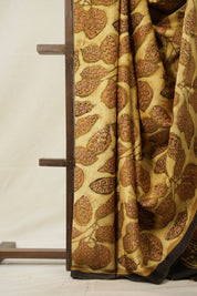 Musturd - Cream HBP Modal Silk Saree - SRMCMSS461