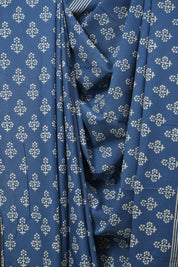 Blue HBP Cotton Saree - SRBCS3571