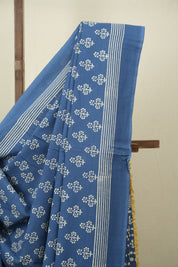 Blue HBP Cotton Saree - SRBCS3571