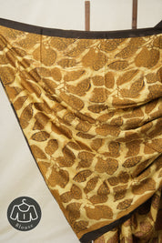 Musturd - Cream HBP Modal Silk Saree - SRMCMSS461