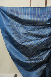 Blue Tussar Silk Saree - SRBTSS1867