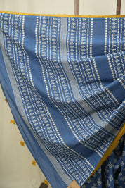 Blue HBP Cotton Saree - SRBCS3571