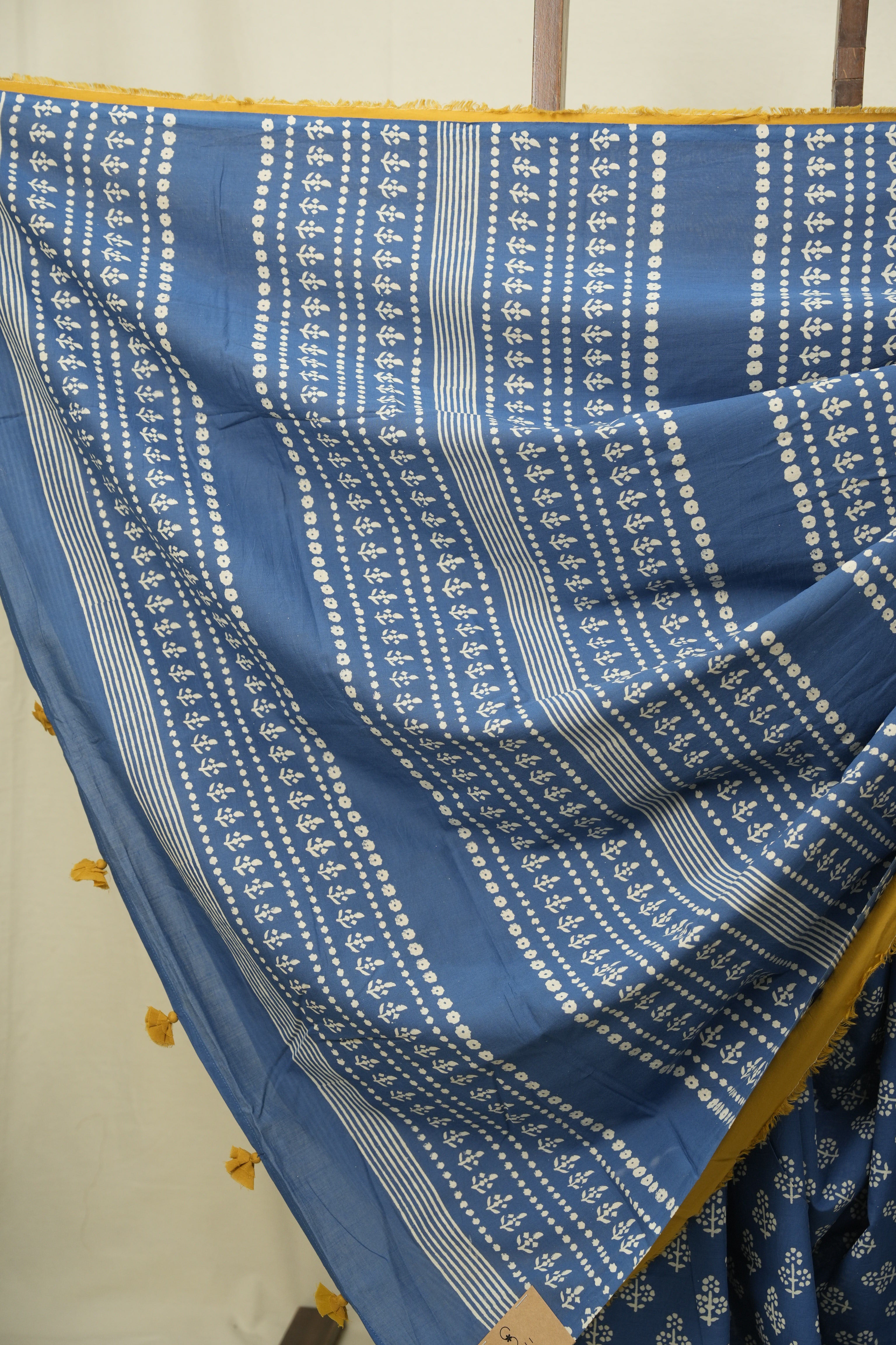 Blue HBP Cotton Saree - SRBCS3571