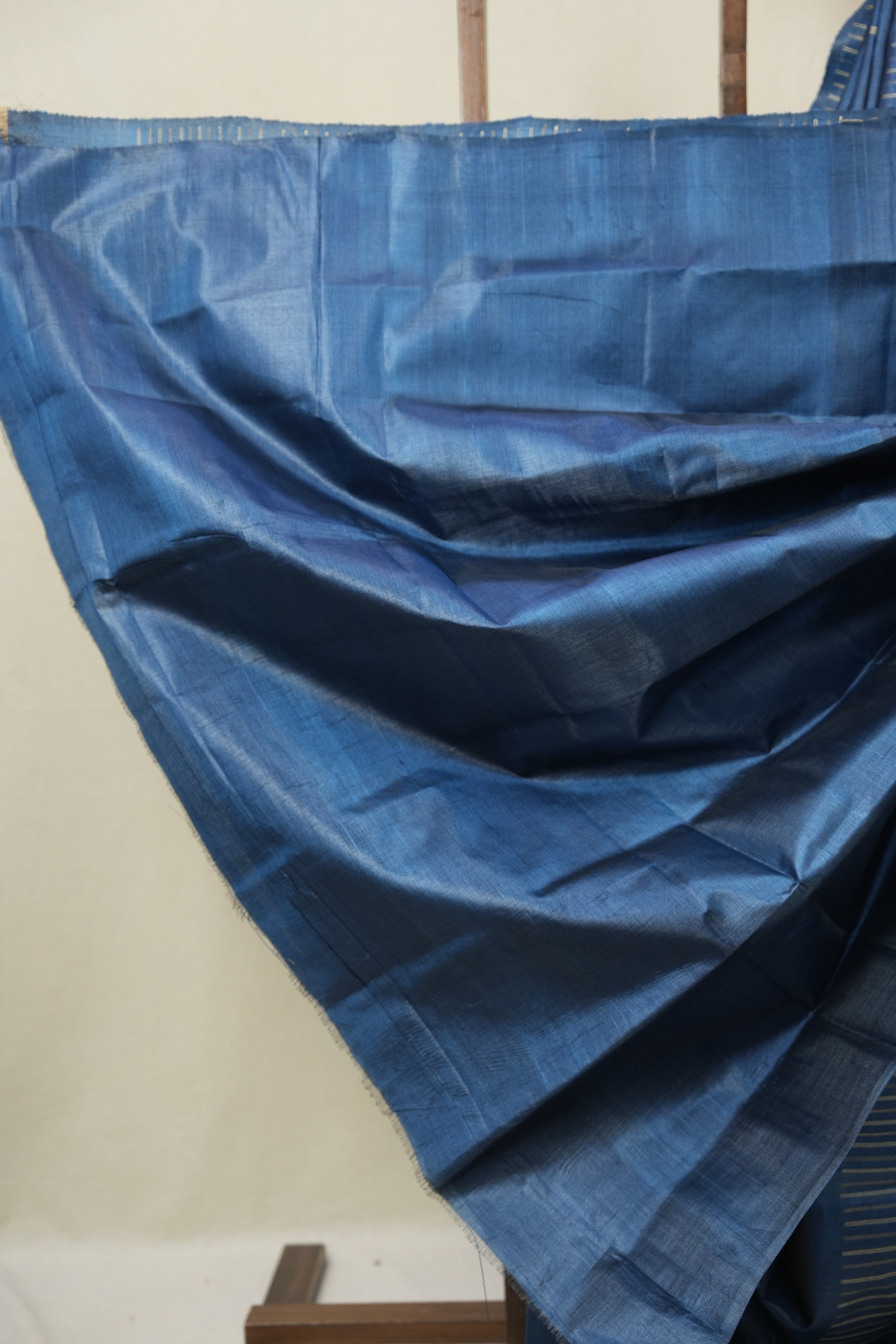 Blue Tussar Silk Saree - SRBTSS1867