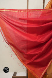 Golden Orange Maheshwari Saree - SRGOMS954