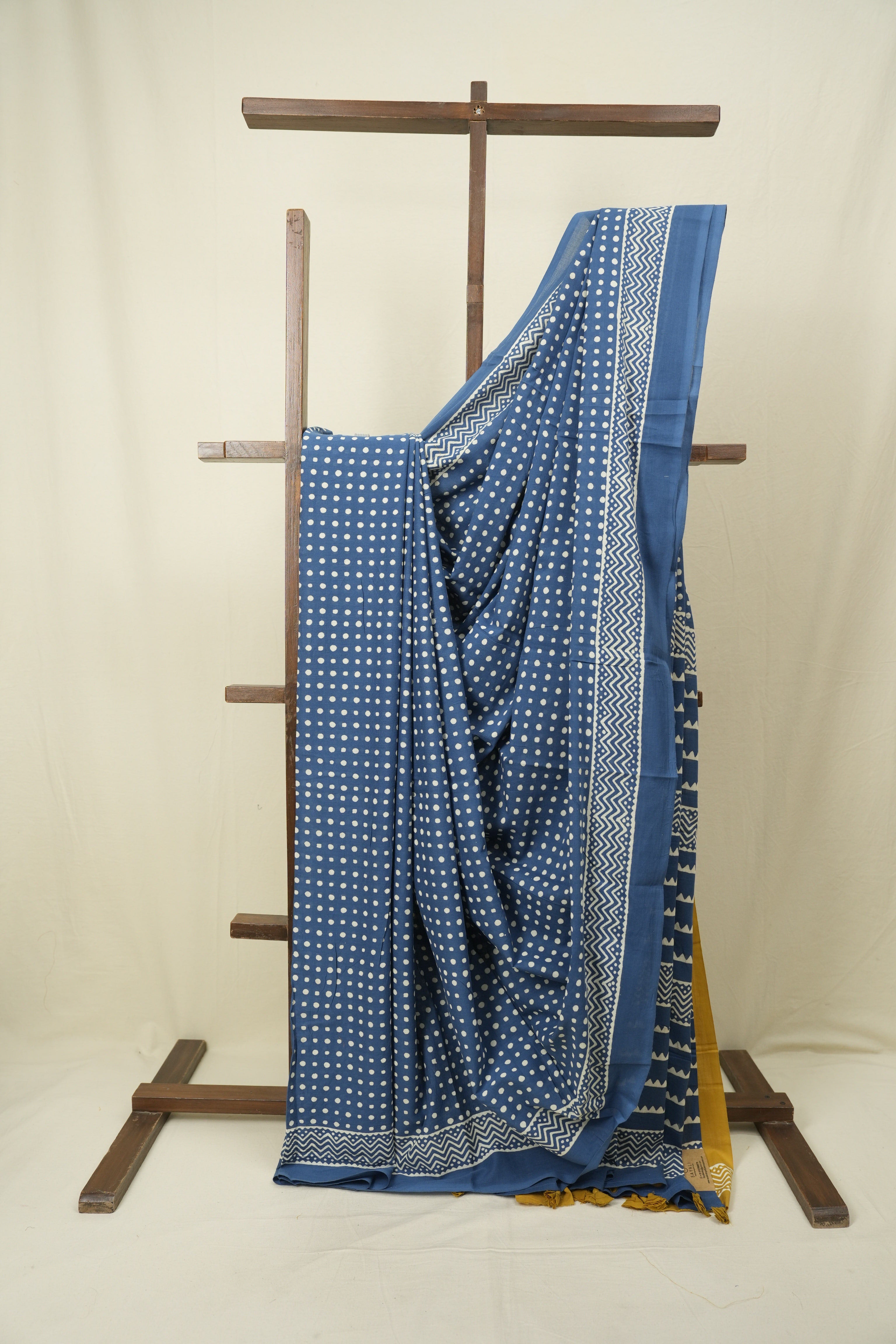 Blue HBP Cotton Saree - SRBCS3569