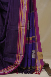 Purple Cotton IIkal Saree - SRPCIS891