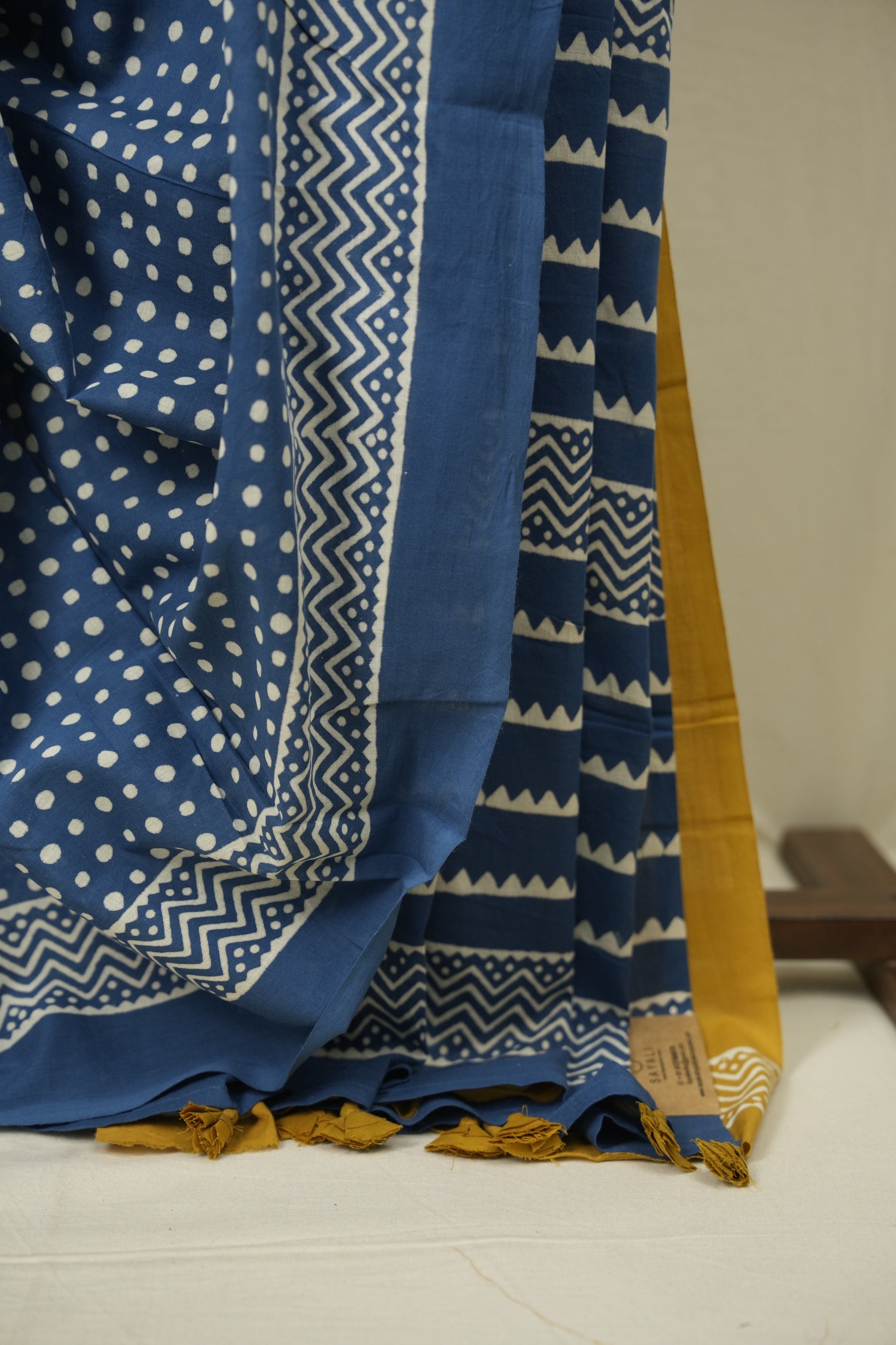 Blue HBP Cotton Saree - SRBCS3569