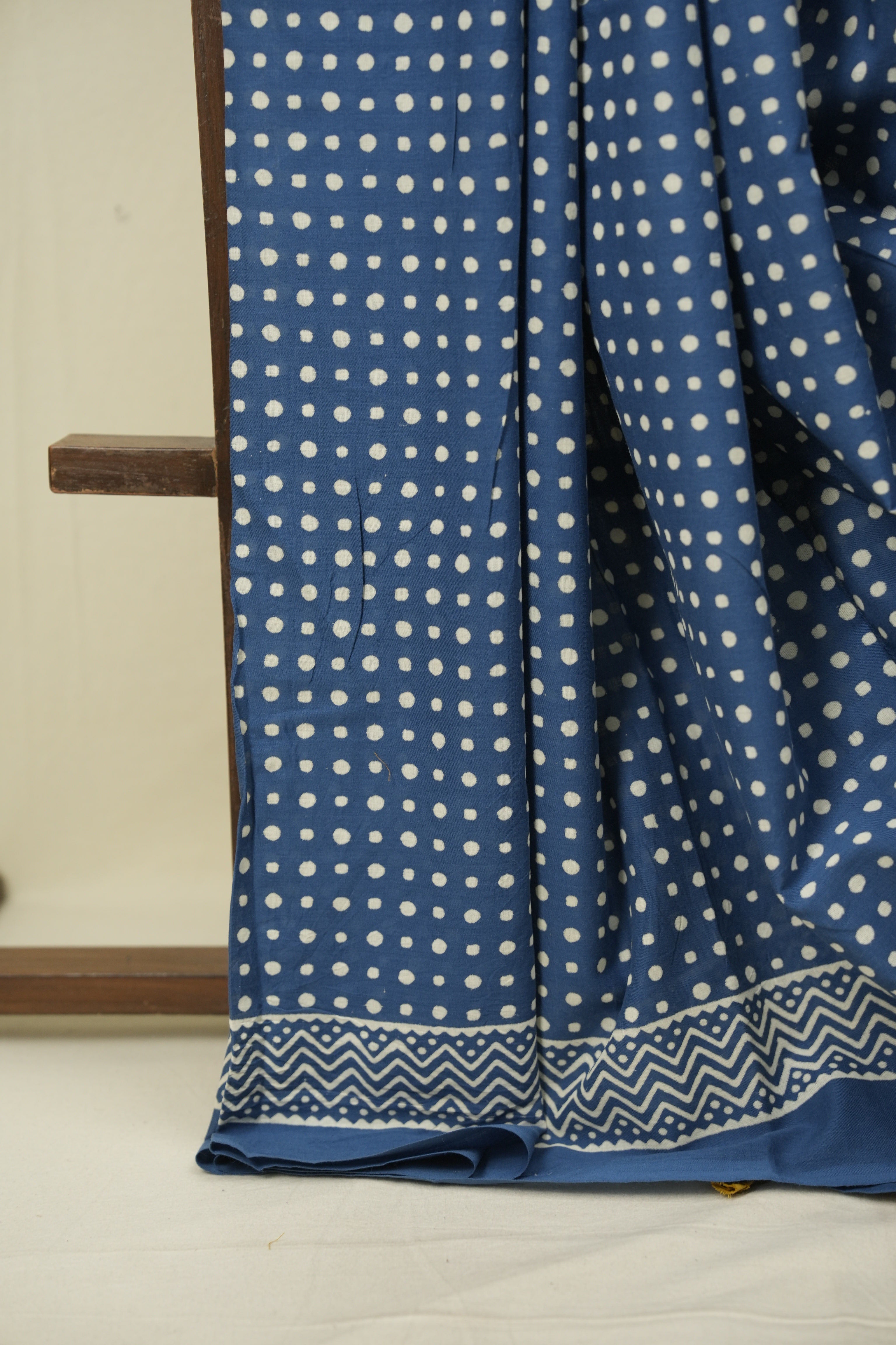 Blue HBP Cotton Saree - SRBCS3569